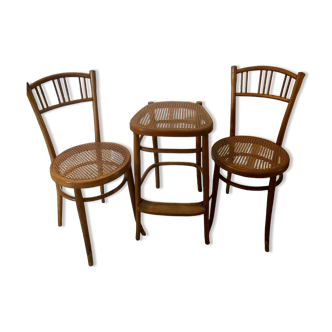Bistro chair plus stool