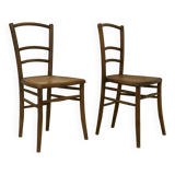 Pair of bistro chairs with canework. Ref Brunelle