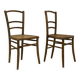 Pair of bistro chairs with canework. Ref Brunelle