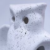80s design ceramic owl lamp