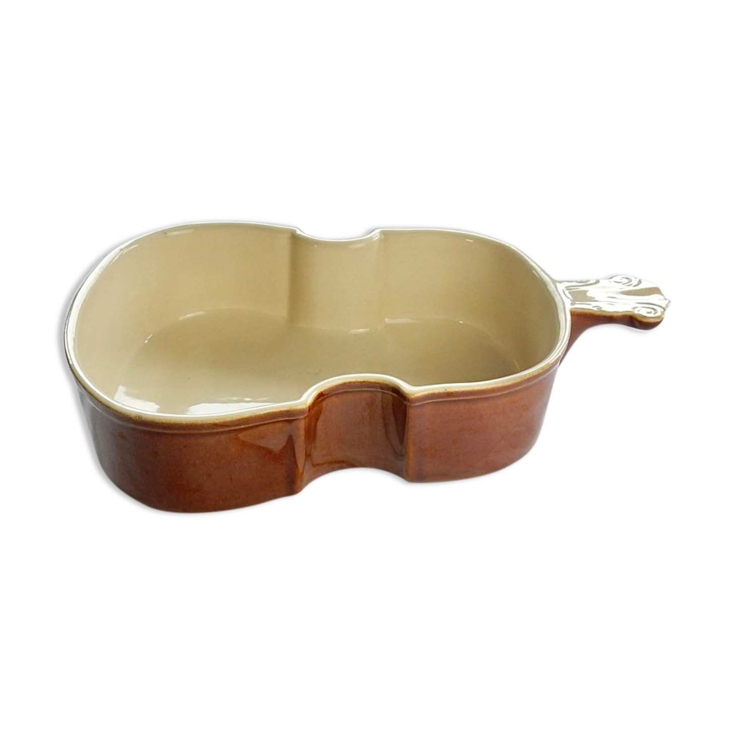 Terrine dish in the shape of a violin or double bass