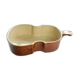 Terrine dish in the shape of a violin or double bass