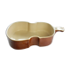 Terrine dish in the shape of a violin or double bass