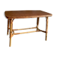 Table basse bois et rotin années 60