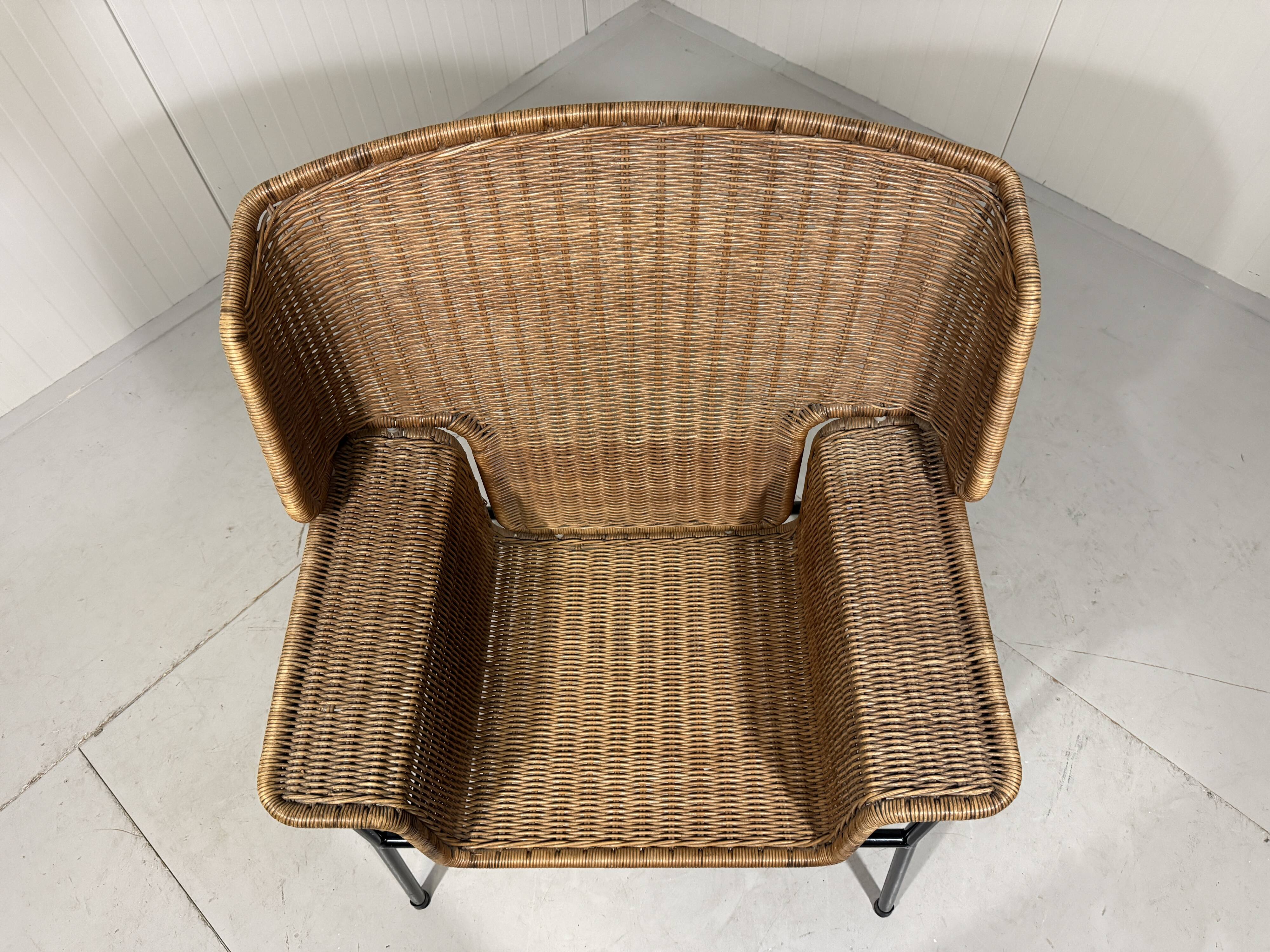 Wouter Fens rattan chair Gebr. Jonker Netherlands 1960’s