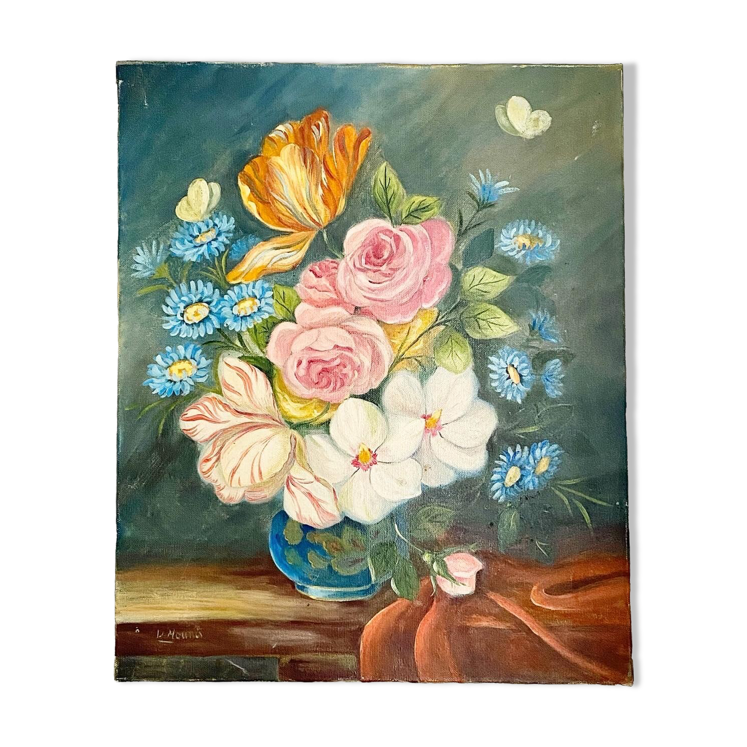Painting bouquet of flowers