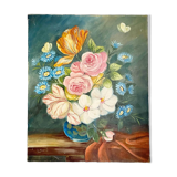 Painting bouquet of flowers