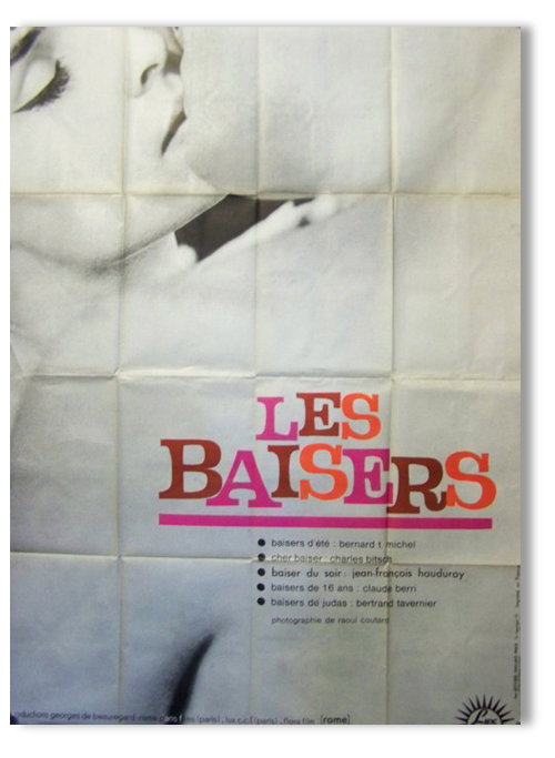 Poster movie original 1964.Les Baisers.120x160 cm