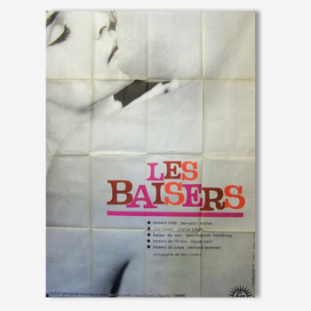 Poster movie original 1964.Les Baisers.120x160 cm