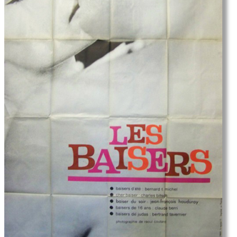 Poster movie original 1964.Les Baisers.120x160 cm