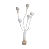 lampadaire blanc design 5 feux sur bras articulés
