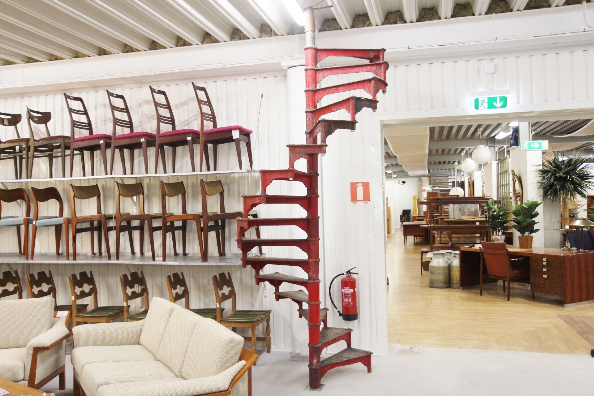 Cast iron spiral staircase, Sweden, 1900
