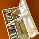 Christofle Malmaison dessert service 12 cake fork with serving shovel