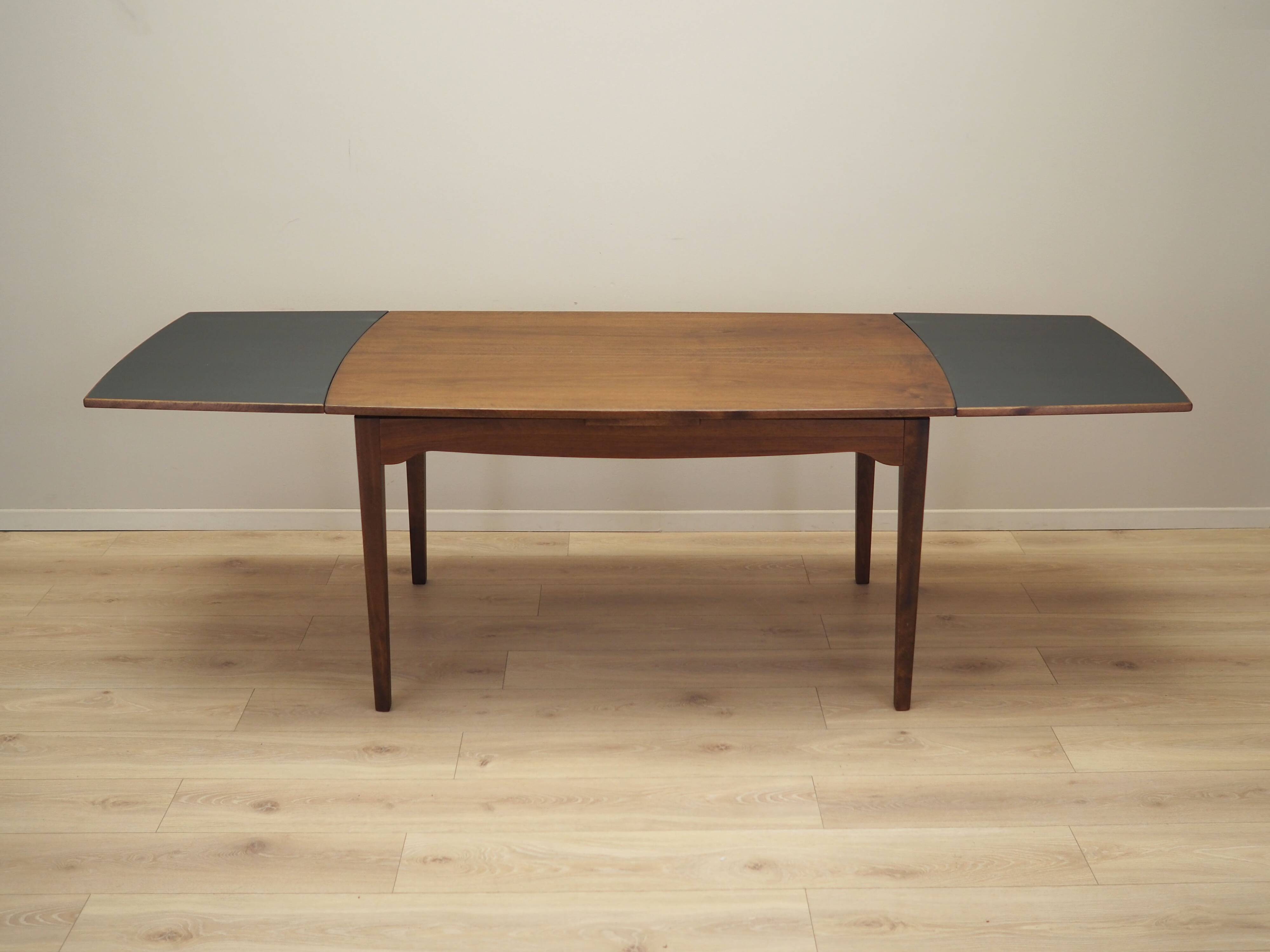 Walnut table, Danish design, 1970s, production: Denmark