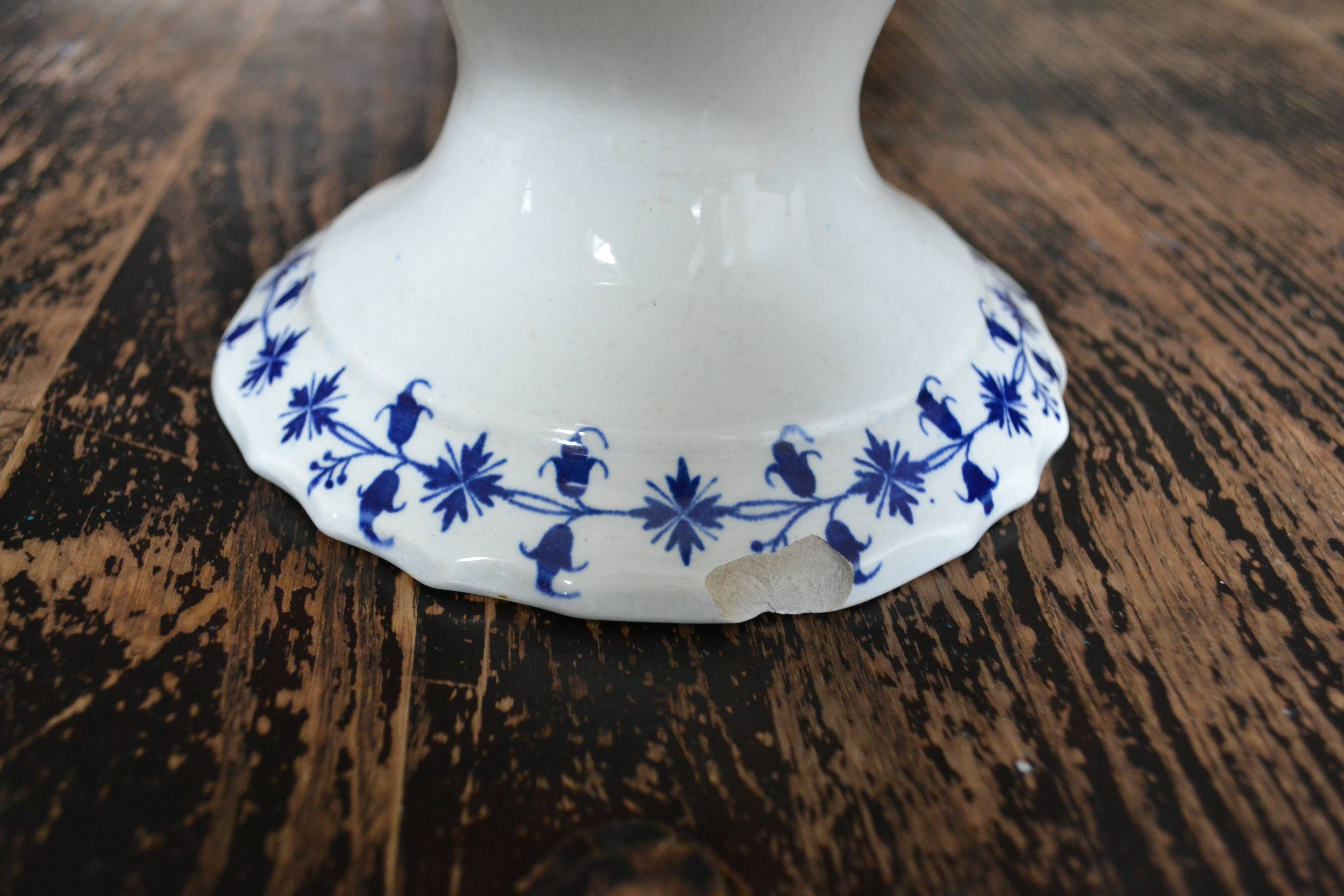 Compotier faience Saint-Amand Nord Barbeau iron earth late nineteenth early twentieth