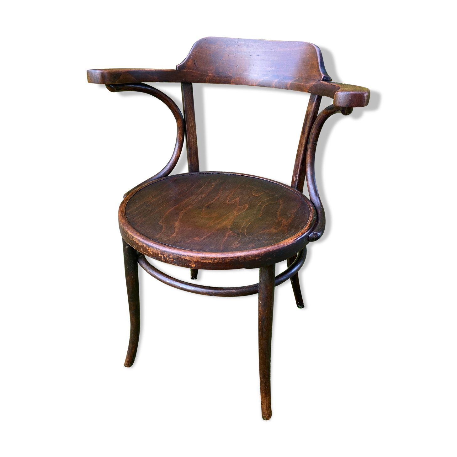 Viennese curved wood armchair JJ Kohn Bentwood