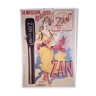 Affiche zan suc pur pastille zan sur carton imp. h.laas à paris