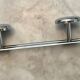 1950s metal wall coat rack