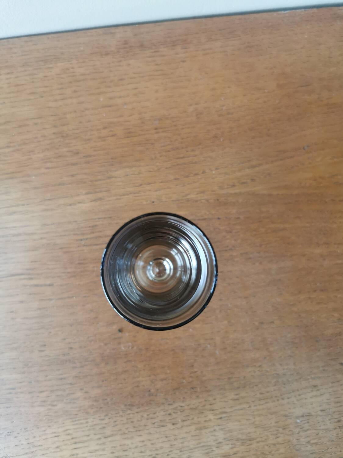 Vintage smoked glass champagne flutes