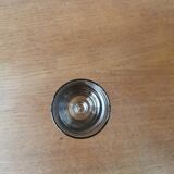 Vintage smoked glass champagne flutes