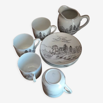 Fine porcelain coffee set