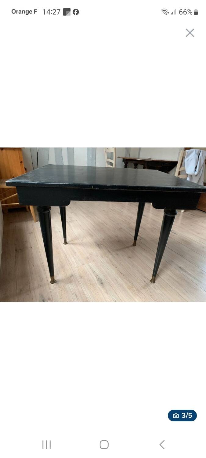 Black Art Deco table