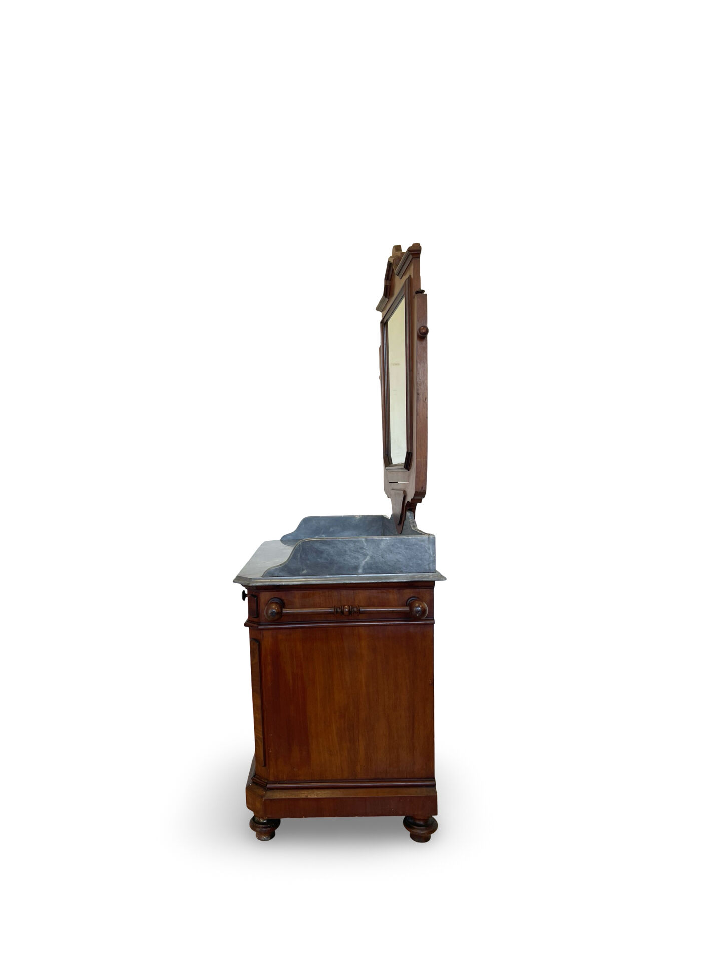 The antique walnut vanity , 19th century