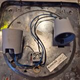 Plafonnier, applique en verre moulé, 1970