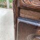 Renaissance chest of drawers in solid dark oak wood