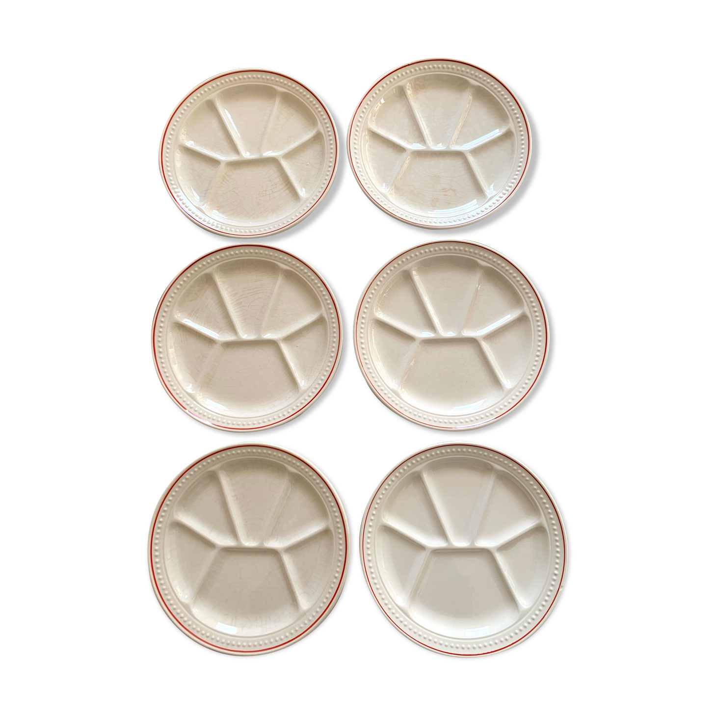 Set de 6 assiettes à hors d’œuvre Gien