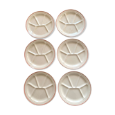Set de 6 assiettes à hors d’œuvre Gien