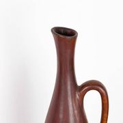 Brown glazed ceramic vase by Gunnar Nylund for Rörstrand.