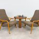 Mid-century modern armchairs Ton 947 by Antonín Šuman