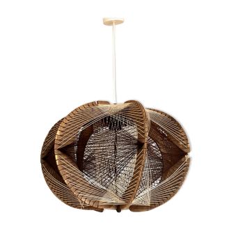 Scandinavian hanging lamp wood and son
