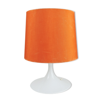 Earthenware orange and white table lamp by rosenthal, 1970s