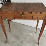 Dressing table mid-xxth style louis xv wood inlaid