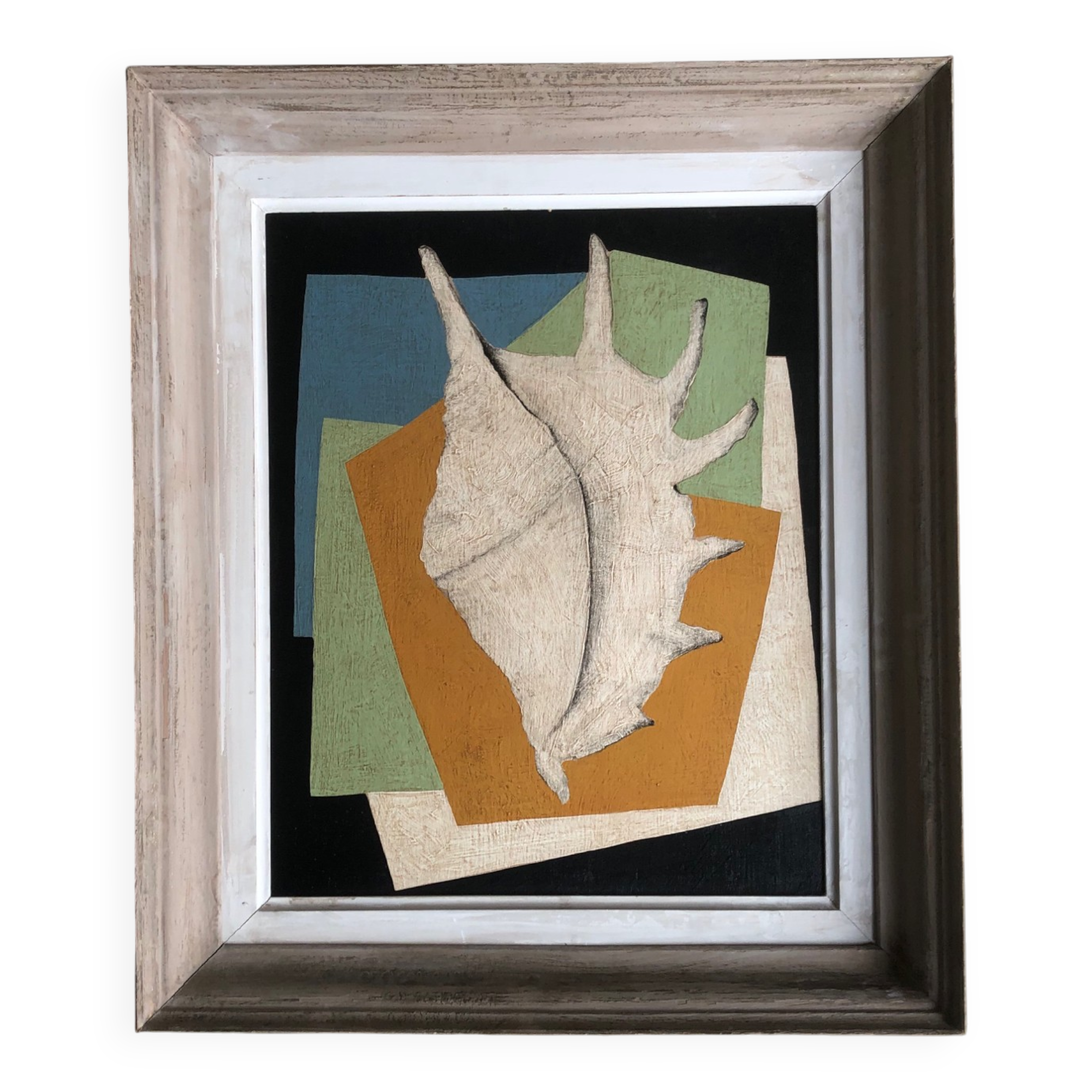 Large painting on panel