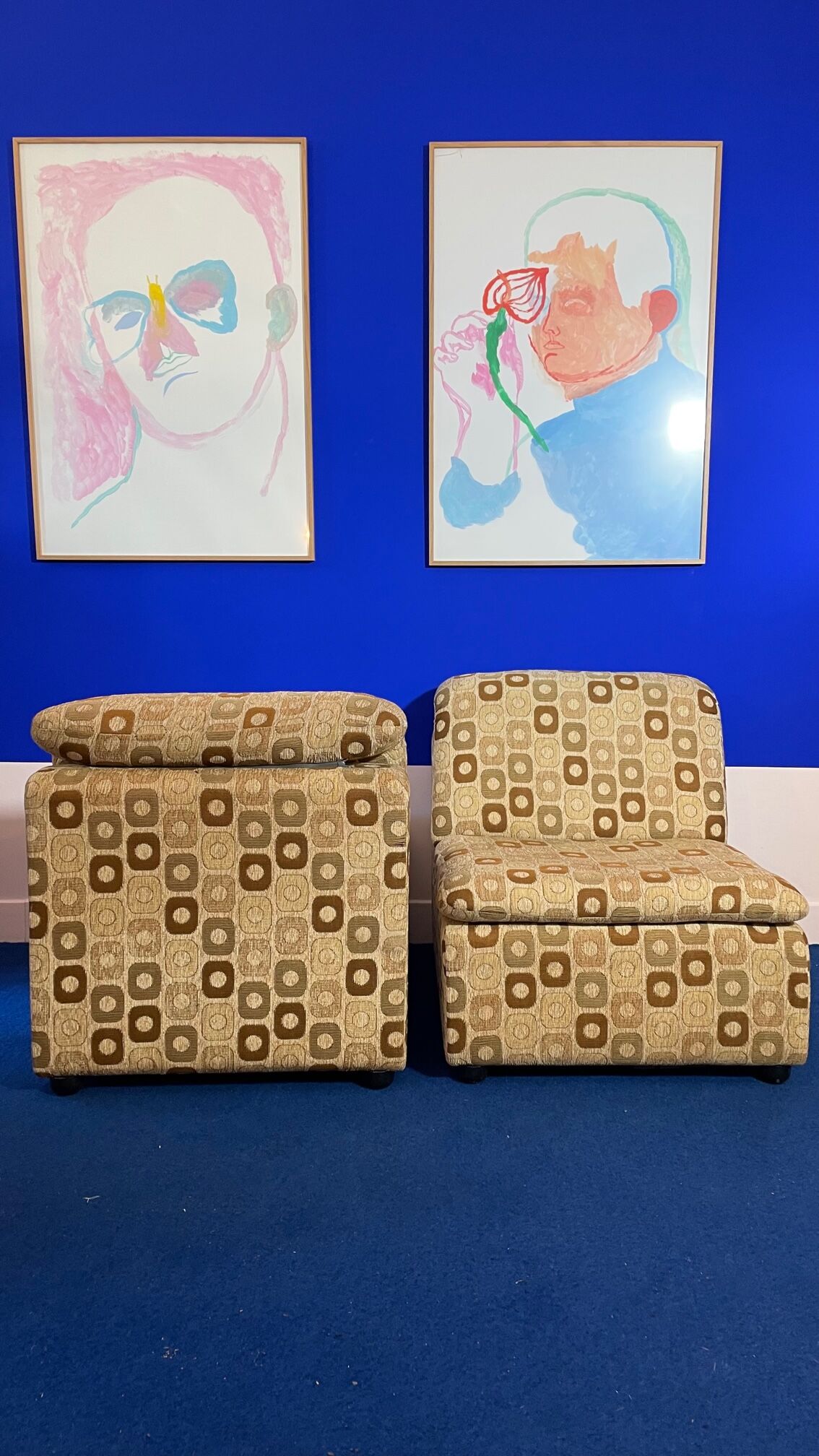 Modular sofa 2 heaters 70s