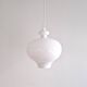 White glass pendant lamp by Hans Agne Jakobsson for Staff Leuchten