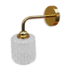 Brass and moulded glass sconce