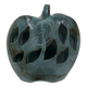 Openwork ceramic apple lamp from Les Grottes Dieulefit