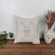 Coussin berbère en soie de cactus blanche