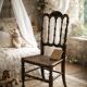 Child's Chair Napoleon III in Blackened Wood and Cane – Late 19th Century