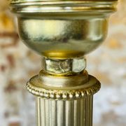 Lampadaire laiton vintage, tripode circa 1960s