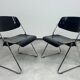 Mid-century modern dining chairs no. 614/3 by Klaus Franck for Wilkhahn
