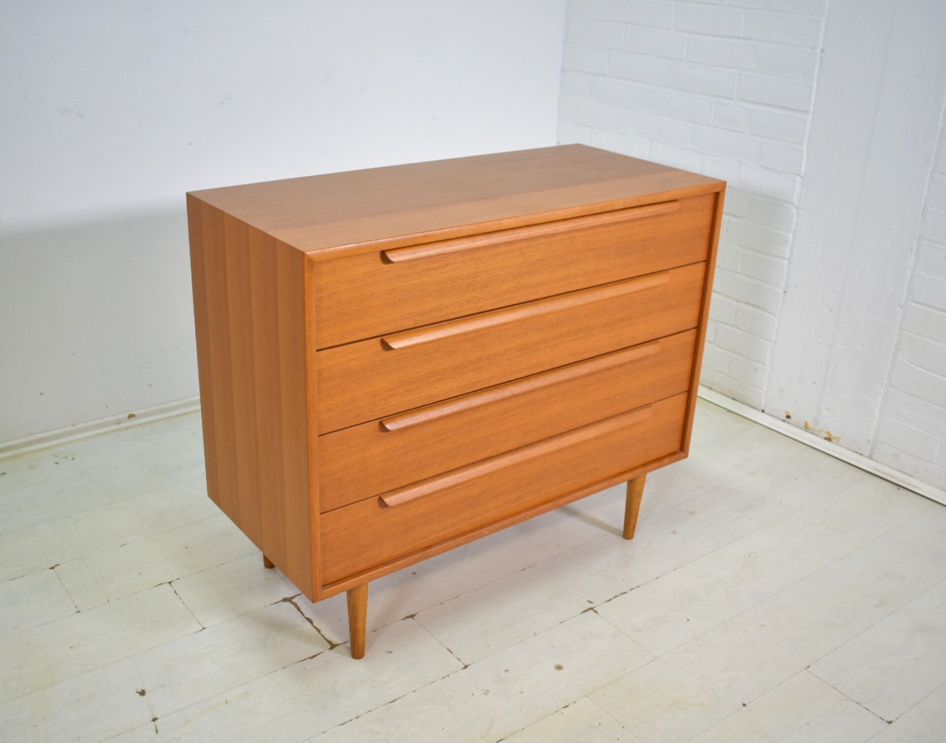 Chest of drawers by WK Möbel 1960s teak sideboard vintage Scandinavian