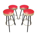 Suite of 4 stools "DESIGN 1950".