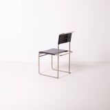Marcel Breuer Bauhaus Tecta B40 dining chair in nickel plated bent steel an