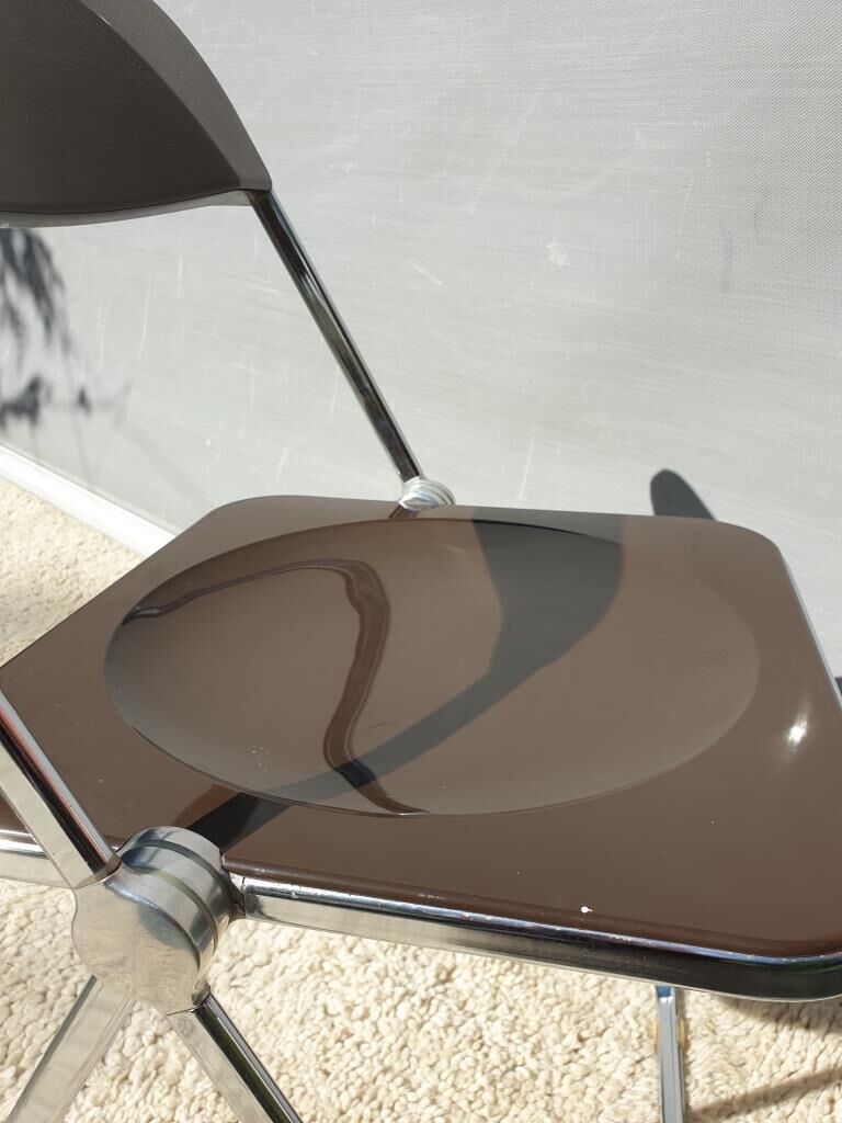 Platone desk set and Plia Platone chair by Giancarlo Piretti Edition Anonima Castelli