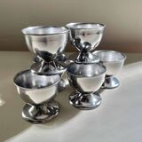 Vintage stainless steel egg cups